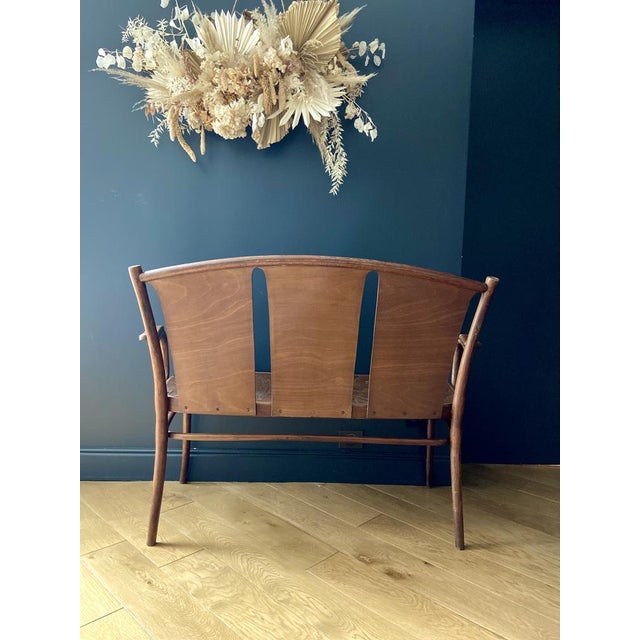 Bistro Style Bench in Curved Wood from Thonet, 1890s For Sale - Image 9 of 10