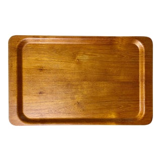 Mid Century Modern Knobler Teak Serving Tray For Sale