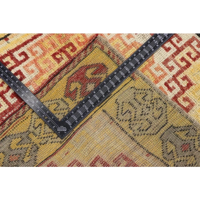 Vintage Turkish Oushak Runner Rug , 03'10 X 09'06 For Sale In Dallas - Image 6 of 10