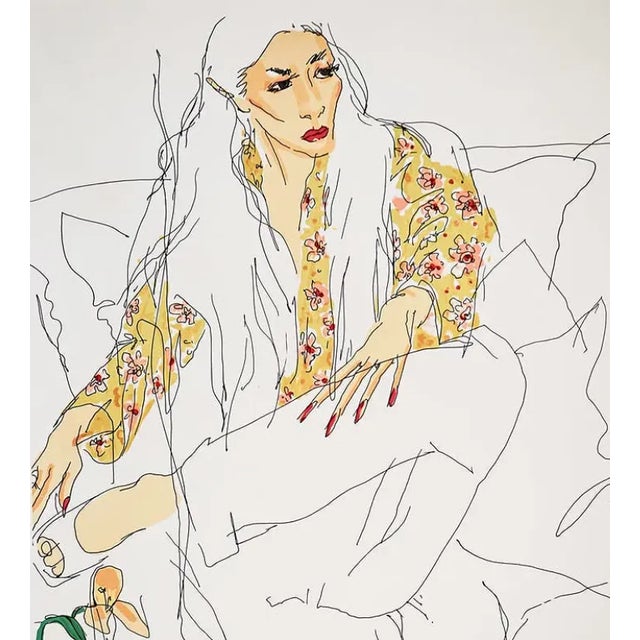 Vasilios Janopoulos (Greek - American, born 1953) color lithograph. Signed by artist in pencil lower right. Identified...