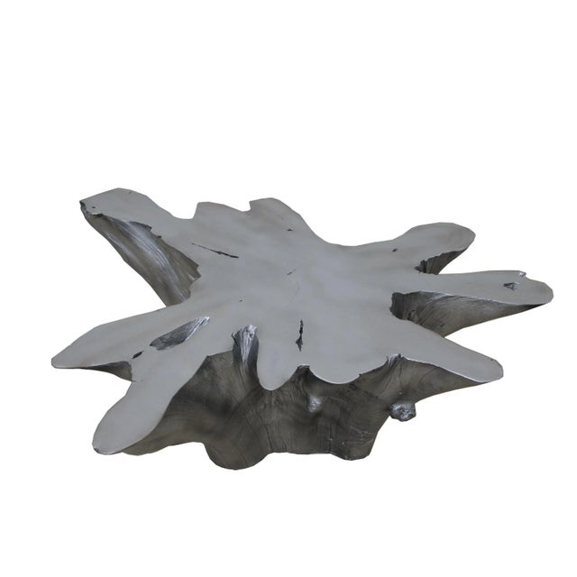 Silver Star Organic Teak Root Coffee Table For Sale - Image 4 of 7
