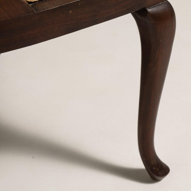Green Mahogany Upholstered Armchair, Antique, United Kingdom, 19th Century For Sale - Image 8 of 12
