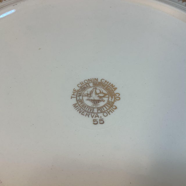 1960s 1969s Cronin China Company Porcelain Appetizer/Dessert Set - 19 Pieces For Sale - Image 5 of 12