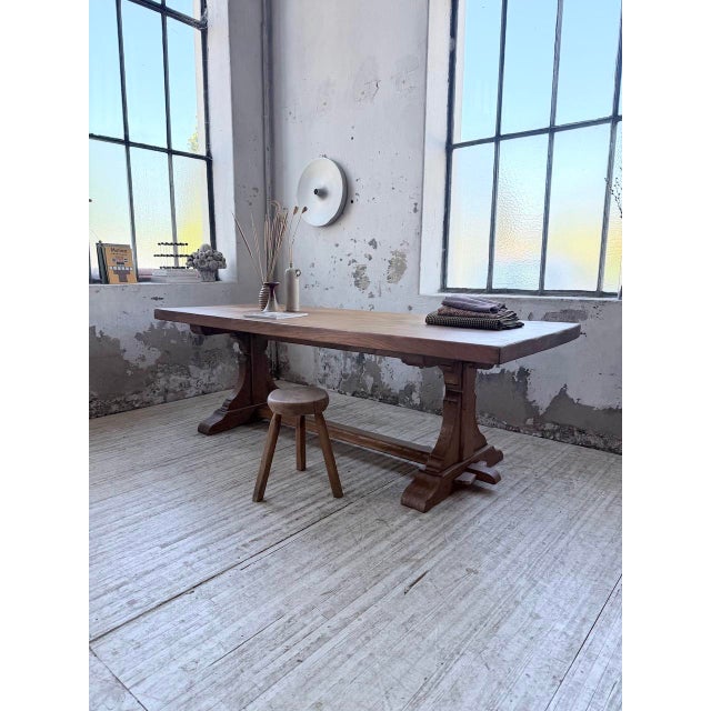 Monastery Table in Oak, 1950s For Sale - Image 3 of 18