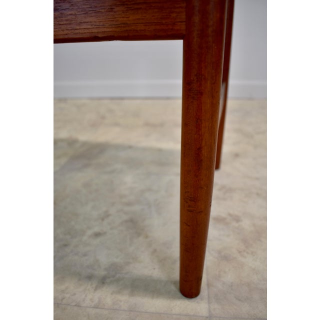 Mid Century Danish Leather Footstool Attributed to Spottrup Mobelfabrik For Sale - Image 16 of 18
