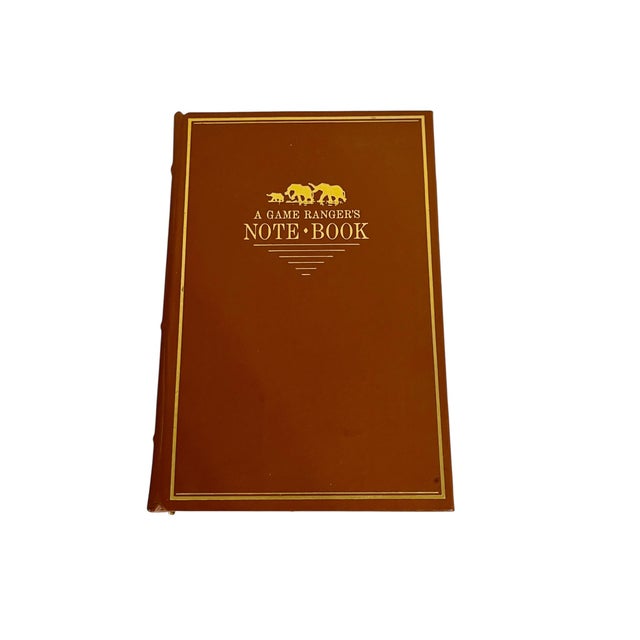 Set of 5 Leather Bound Safari African Hunting Theme Books For Sale - Image 11 of 13