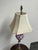 Vintage Traditional Fenton Cranberry Opalescent Coin Dot Art Glass Table Lamp For Sale - Image 10 of 12