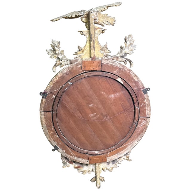 Regency Giltwood Circular Convex Mirror, 1830 For Sale - Image 6 of 12