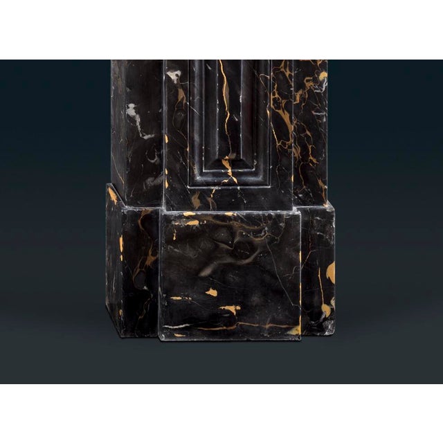 Hollywood Regency English Regency Portoro Marble Fireplace For Sale - Image 3 of 7