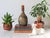 Vintage studio art pottery faux decanter. Signed on bottom by artist. Minor age wear. No chips or cracks.