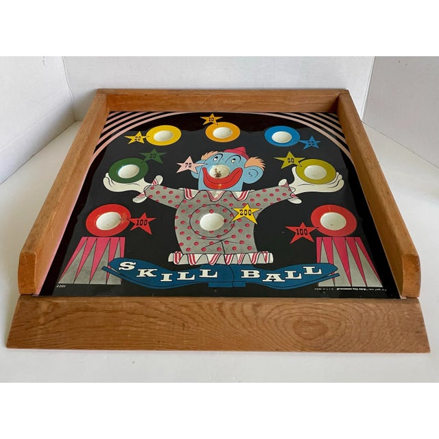 American Vintage Metal and Wood "Skill Ball" Game Wall Decor For Sale - Image 3 of 9