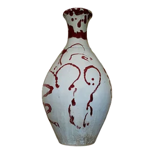 1980s Large Post Modern Vase Vessel
