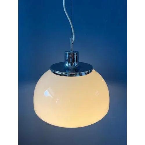 White Guzzini Faro Acrylic Glass Hanging Lamp For Sale - Image 4 of 11