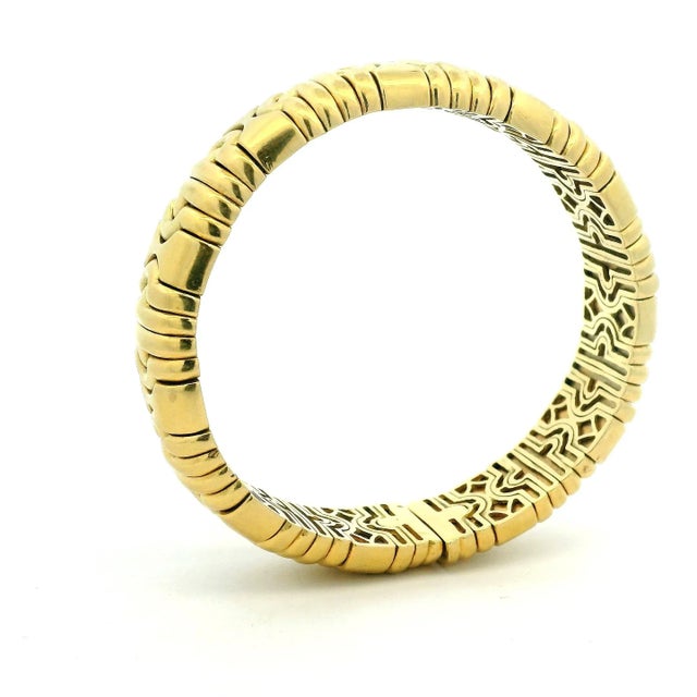Italian 18k Gold Tobogas-Style Bracelet, 1970s For Sale - Image 9 of 11