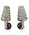 Brutalist Torchiere Wall Lights in Glass with Nickel Frames in the style of Kinkeldey, 1960s, Set of 2 For Sale - Image 10 of 16