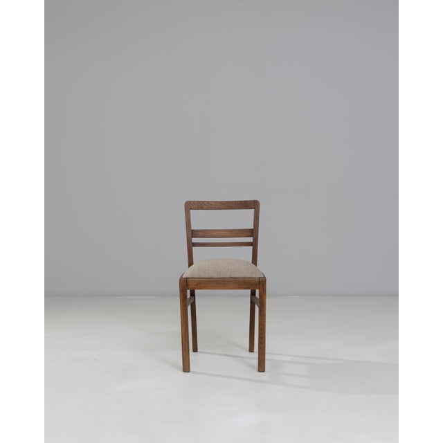20th Century French Wooden Dining Chair With Upholstered Seat For Sale - Image 16 of 18