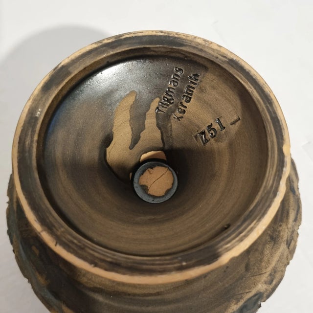 Mid-Century Modern Tilgmans Keramik Pedestal Bowl – Sweden, 1960s For Sale - Image 4 of 7