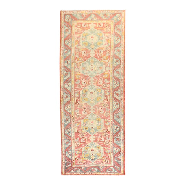 Early 20th Century Turkish Ghiordes Wide Runner - 4'3" x 10'11" For Sale