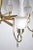 Mid-Century Brass and Opaline Glass Chandelier, 1950s For Sale - Image 12 of 15