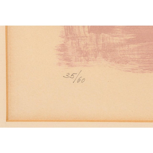 Abstract Marino Marini L’Attesa (The Wait) 1965 Color Lithograph on Paper 35/60 Abstract For Sale - Image 3 of 8