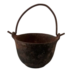 Antique Blacksmithing Smelting Pot