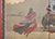 1960s "Dancing Kimono Beauties", C. 1960s Shōwa Era Yamato-E Style Painted Byobu Screen For Sale - Image 5 of 18