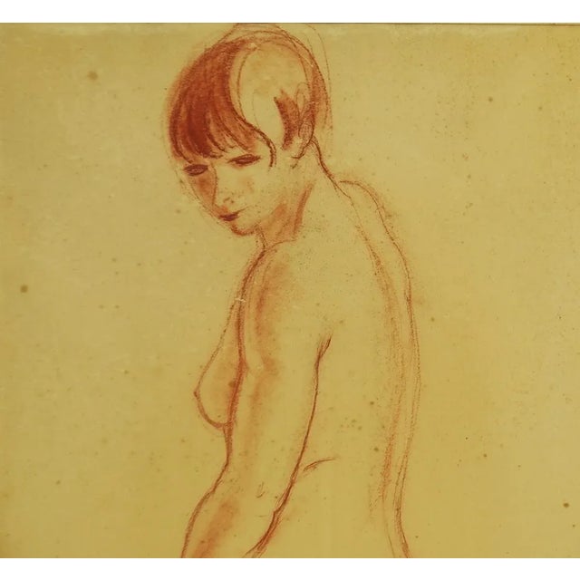 Sanguine Drawing by André Dignimont For Sale - Image 4 of 9