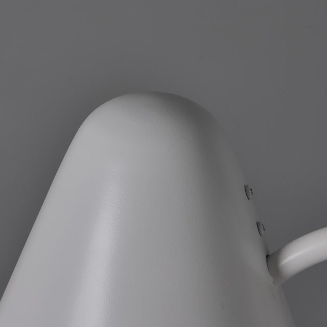 Mid-Century Modern 'ZuZu' White Painted Brass Wall Sconce in the Style of Jacques Biny For Sale - Image 18 of 18