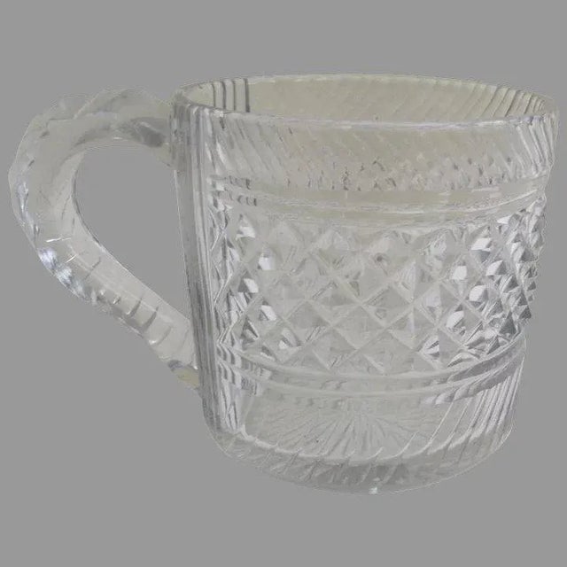 English or Irish Cut Glass 1/2 Half Pint Tankard Mug 19th Century For Sale - Image 9 of 9