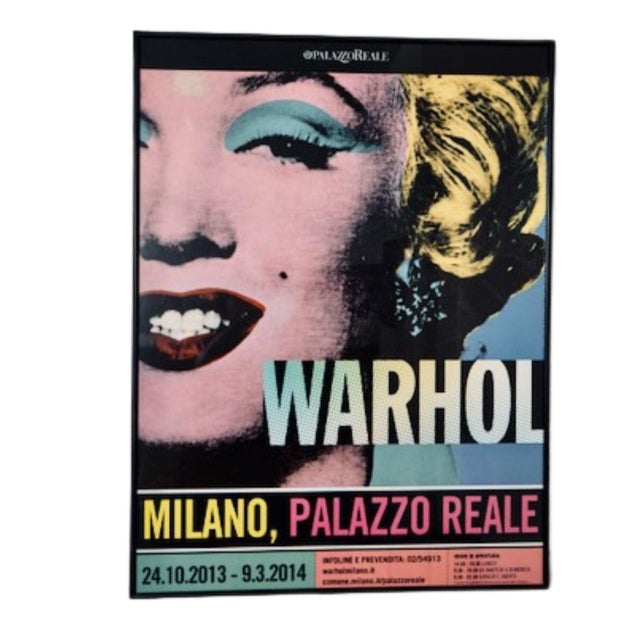 Original exhibition poster from the Andy Warhol show at Palazzo Reale, Milan, 2013–2014. Acquired in connection with the...