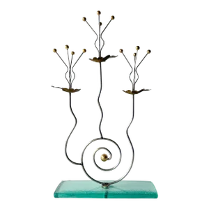 Tony Evans(1942-2009) Three Candle Candelabra