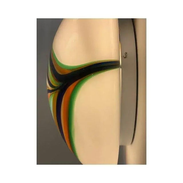 White Murano Glass Wall Lights by Simoeng, Set of 2 For Sale - Image 6 of 13