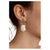 Baroque Bochic “Orient” Vintage Blue Sapphire & Pearl Earrings Set 18K Gold & Silver For Sale - Image 3 of 7