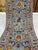 Blue Gray and Red Floral Wool Runner Rug, Persian Style, 2'9" X 9'7" For Sale - Image 4 of 17