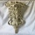 Large Italian acanthus leaf wall bracket with distressed paint finish. Inset for plate on shelf. It would fit in nicely...