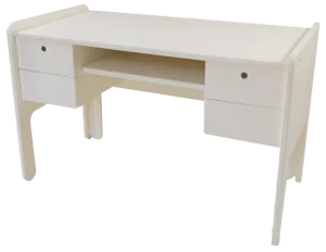 White lacquered Wooden Desk, 1970s