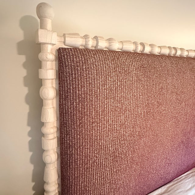Mr. Brown London St Tropez Bed, King A statement bed! A distinctive bobbin frame in a washed natural that shows the pretty...