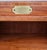 Mid 20th Century Vintage 2-Door Diminutive Faux Campaign Drawers Secretary For Sale - Image 12 of 12