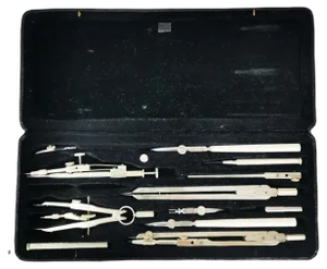 Drawing Instruments from Mellert, Germany, 1950s, Set of 13