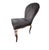 2010s Set of Four Hollywood Regency Slipper Chairs With Jonathan Adler Fabric & Chrome Legs For Sale - Image 5 of 7