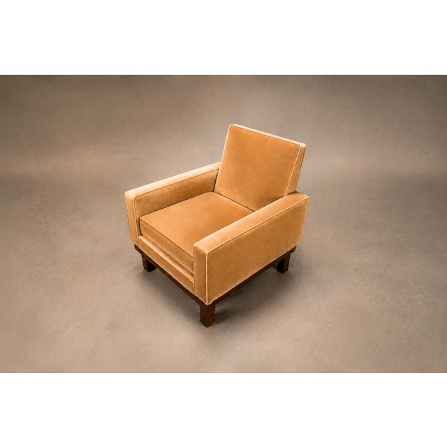 Brazilian Modern Armchair in Rosewood and Honey-Camel Mohair, 1960s For Sale - Image 16 of 16