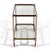 Mid 20th Century Brass and Chrome Serving Cart For Sale - Image 4 of 11