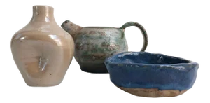 Vintage Arts & Crafts Studio Pottery Assortment - Set of 3