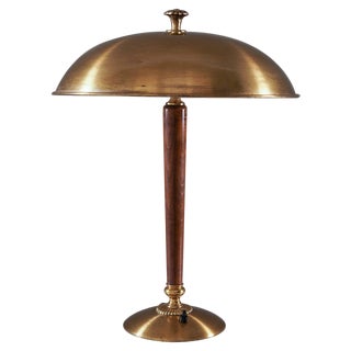 Swedish Grace Table Lamp in Brass attributed to Nordic Company for Nordiska Kompaniet, 1930s For Sale