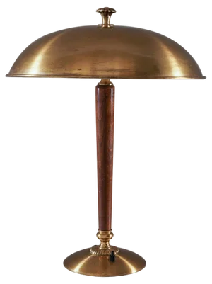 Swedish Grace Table Lamp in Brass attributed to Nordic Company for Nordiska Kompaniet, 1930s