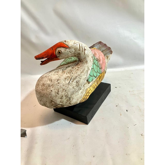 Goose Carving Whimsical & Colorful For Sale - Image 6 of 11