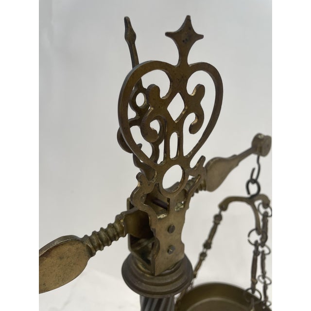 Black Vintage Bronze and Marble Scale, 1920s For Sale - Image 8 of 14