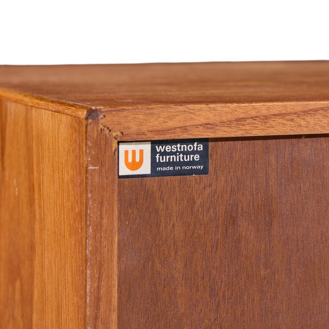 Westnofa Mid Century Norwegian Teak 4 Drawer Dresser For Sale - Image 9 of 9