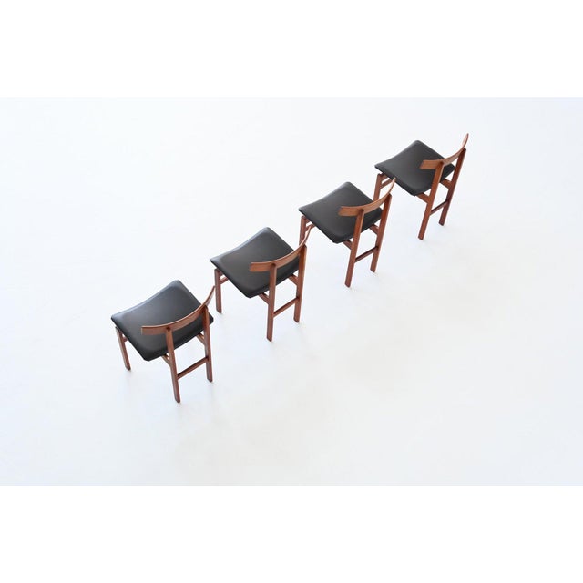 Brown Danish #193 Dining Chairs in Teak by Inger Klingenberg for France & Søn, 1960s, Set of 4 For Sale - Image 8 of 18