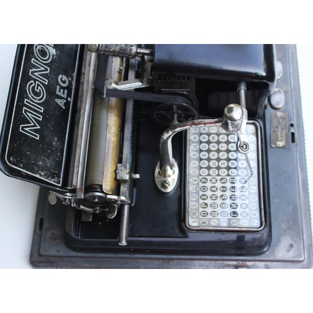 Aeg Mignon Model 4 Index Typewriter with Cyrillic Index, Germany, 1920s For Sale - Image 10 of 11